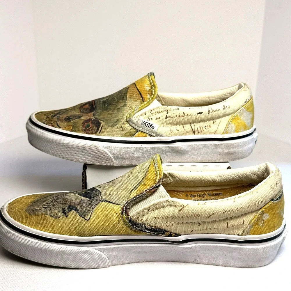 Vans X Vincent Van Gogh Museum Skulls Skater Art Men 4.5 Women 6